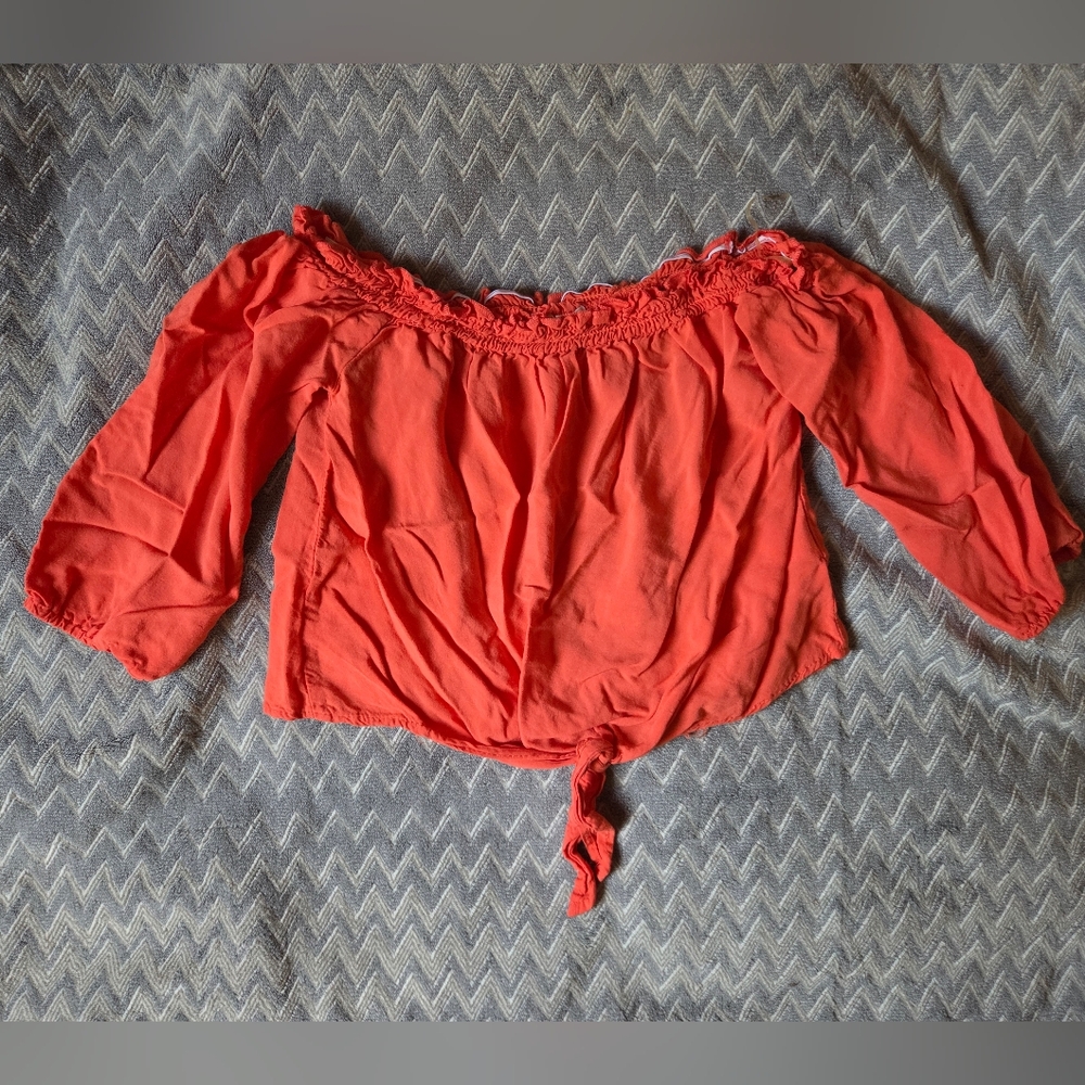 ⏰️LAST CHANCE⏰️Bright Orange Crop Top